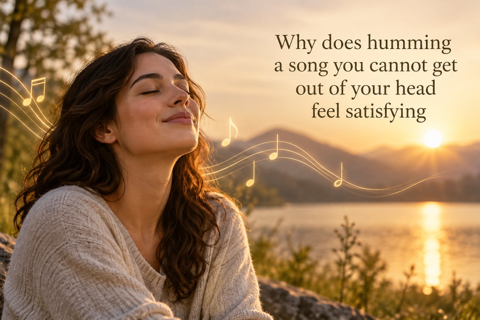 Why does humming a song you cannot get out of your head feel satisfying