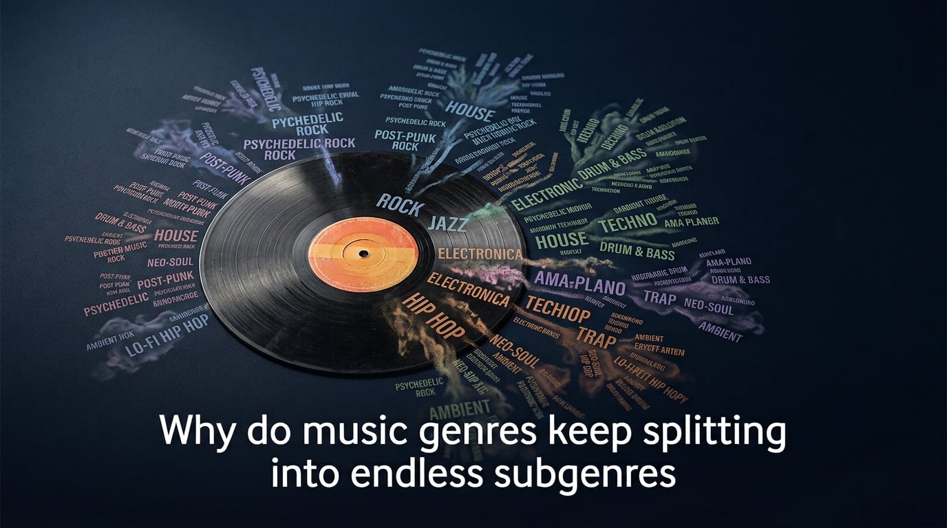 Why do music genres keep splitting into endless subgenres