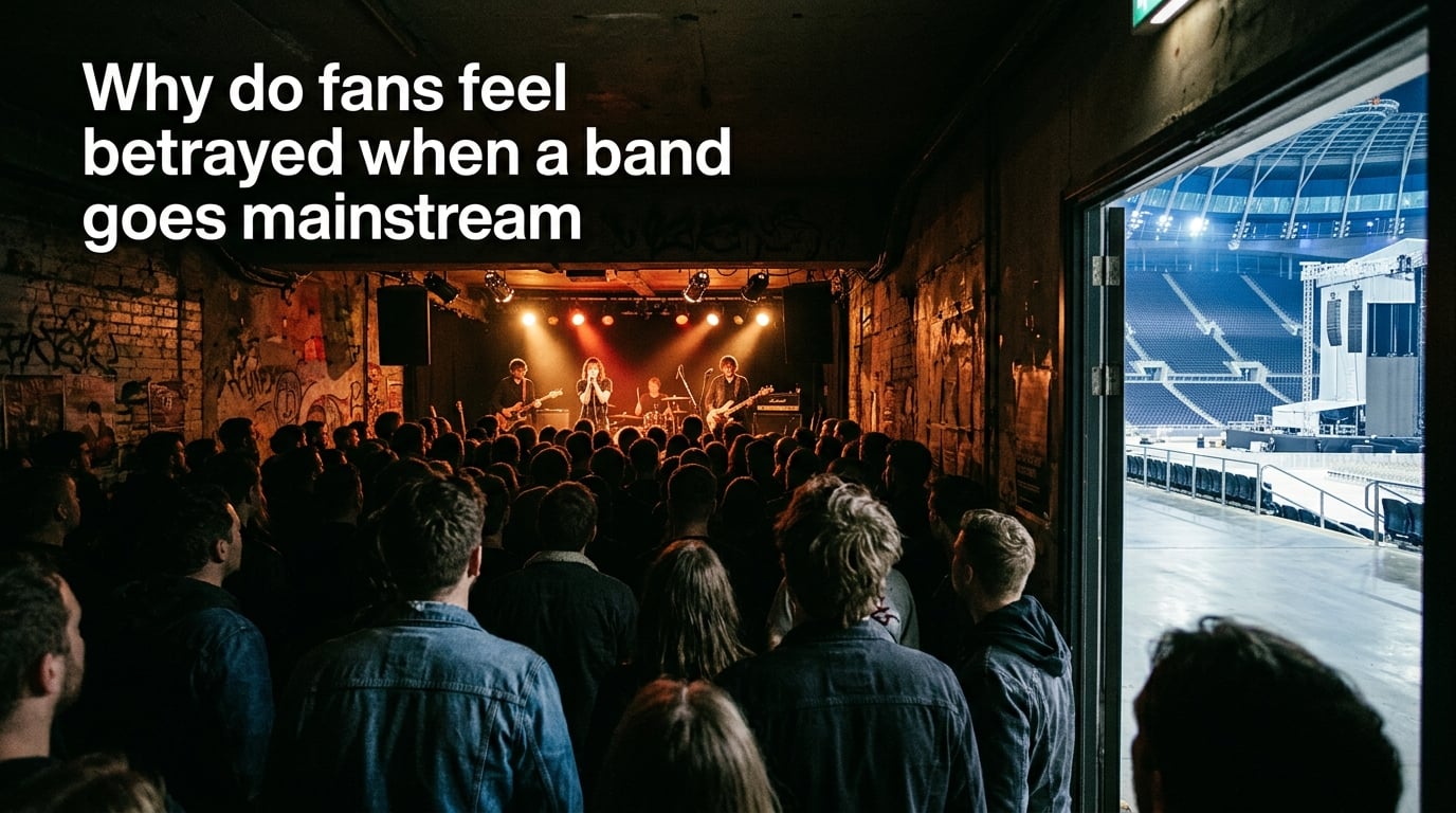 Why do fans feel betrayed when a band goes mainstream